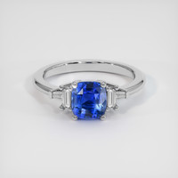 1.50 Ct. Sapphire Ring, 14K White Gold 1