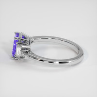 1.40 Ct. Bi Color Sapphire Ring, 14K White Gold 4