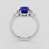 2.58 Ct. Blue Sapphire Ring, 14K White Gold 3
