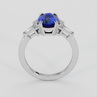 2.54 Ct. Blue Sapphire Ring, 14K White Gold 3