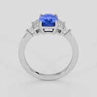 2.12 Ct. Blue Sapphire Ring, 14K White Gold 3