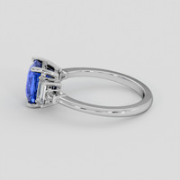 2.12 Ct. Blue Sapphire Ring, 14K White Gold 4