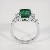 5.05 Ct. Bluish Green Sapphire Ring, 14K White Gold 3