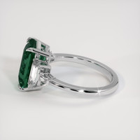 5.05 Ct. Bluish Green Sapphire Ring, 14K White Gold 4