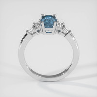 2.01 Ct. Sapphire Ring, 14K White Gold 3