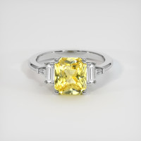 3.56 Ct. Sapphire Ring, 14K White Gold 1