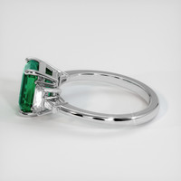 2.19 Ct. Emerald Ring, 18K White Gold 4