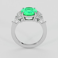 2.14 Ct. Emerald Ring, 18K White Gold 3