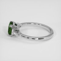 1.15 Ct. Green Tsavorite Garnet Ring, 18K White Gold 4