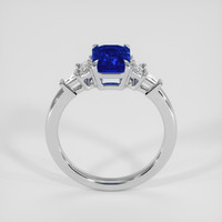 2.21 Ct. Blue Sapphire Ring, 18K White Gold 3