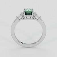 1.41 Ct. Green Sapphire Ring, 18K White Gold 3