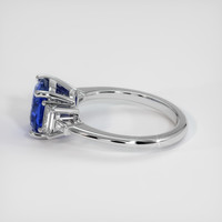 3.07 Ct. Sapphire Ring, 18K White Gold 4