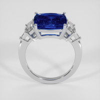 5.56 Ct. Blue Sapphire Ring, 18K White Gold 3