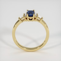 0.60 Ct. Blue Sapphire Ring, 10K Yellow Gold 3