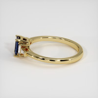 0.60 Ct. Blue Sapphire Ring, 10K Yellow Gold 4