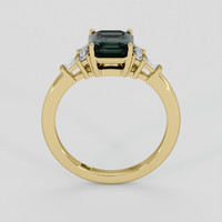 1.95 Ct. Bluish Green Sapphire Ring, 10K Yellow Gold 3