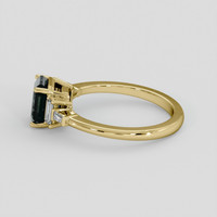 1.95 Ct. Bluish Green Sapphire Ring, 10K Yellow Gold 4