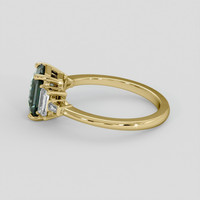 2.06 Ct. Bi Color / Parti Sapphire Ring, 10K Yellow Gold 4