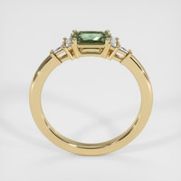 0.89 Ct. Green Sapphire Ring, 10K Yellow Gold 3