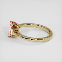 0.97 Ct. Padparadscha Sapphire Ring, 14K Yellow Gold 4