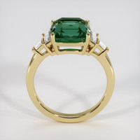 4.51 Ct. Bluish Green Sapphire Ring, 14K Yellow Gold 3