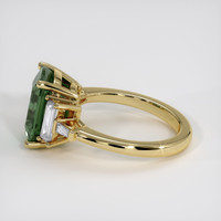 3.03 Ct. Green Sapphire Ring, 14K Yellow Gold 4