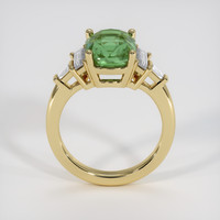 3.02 Ct. Green Sapphire Ring, 14K Yellow Gold 3