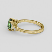 1.56 Ct. Yellowish Green Sapphire Ring, 14K Yellow Gold 4