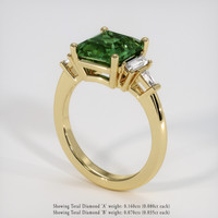 2.53 Ct. Green Sapphire Ring, 14K Yellow Gold 2