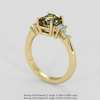 1.79 Ct. Bi Color Sapphire Ring, 14K Yellow Gold 2