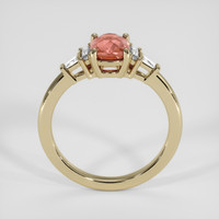 1.22 Ct. Padparadscha Sapphire Ring, 14K Yellow Gold 3