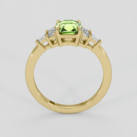 1.23 Ct. Yellowish Green Sapphire Ring, 14K Yellow Gold 3