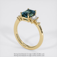 2.54 Ct. Bi Color Sapphire Ring, 14K Yellow Gold 2