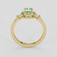 0.92 Ct. Yellowish Green Sapphire Ring, 14K Yellow Gold 3