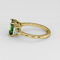 4.09 Ct. Green Sapphire Ring, 14K Yellow Gold 4