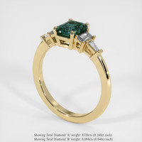 1.46 Ct. Sapphire Ring, 14K Yellow Gold 2