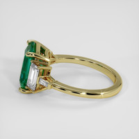2.71 Ct. Emerald Ring, 18K Yellow Gold 4