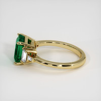 2.98 Ct. Emerald Ring, 18K Yellow Gold 4
