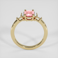 0.97 Ct. Padparadscha Sapphire Ring, 18K Yellow Gold 3