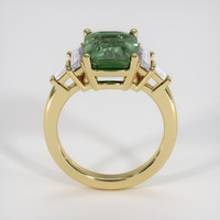 3.03 Ct. Green Sapphire Ring, 18K Yellow Gold 3
