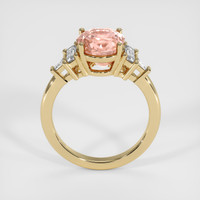 3.59 Ct. Padparadscha Sapphire Ring, 18K Yellow Gold 3