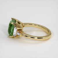 3.02 Ct. Green Sapphire Ring, 18K Yellow Gold 4