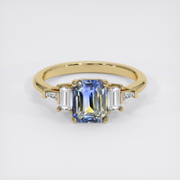 2.02 Ct. Bi Color Sapphire Ring, 18K Yellow Gold 1