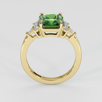 4.09 Ct. Green Sapphire Ring, 18K Yellow Gold 3