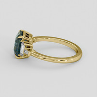 2.56 Ct. Bi Color / Parti Sapphire Ring, 18K Yellow Gold 4
