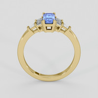 1.26 Ct. Blue Sapphire Ring, 18K Yellow Gold 3