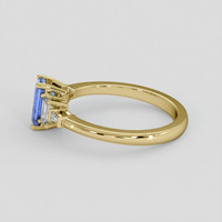 1.26 Ct. Blue Sapphire Ring, 18K Yellow Gold 4