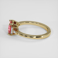 1.61 Ct. Padparadscha Sapphire Ring, 18K Yellow Gold 4