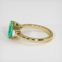 1.72 Ct. Emerald Ring, 18K Yellow Gold 4