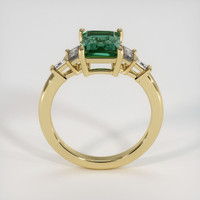 2.12 Ct. Green Sapphire Ring, 18K Yellow Gold 3